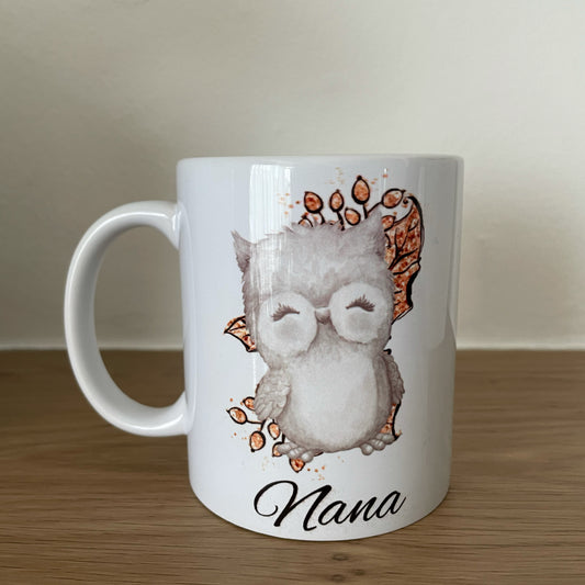 Personalised Owl Mug